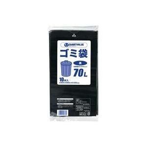 （まとめ）ジョインテックス ゴミ袋 LDD 黒 70L 10枚 N210J-70〔×10セット〕