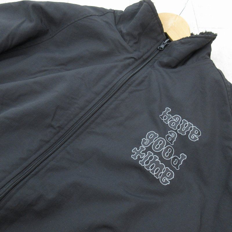 have a good time L リバーシブル ジャケット ボア フリース THE