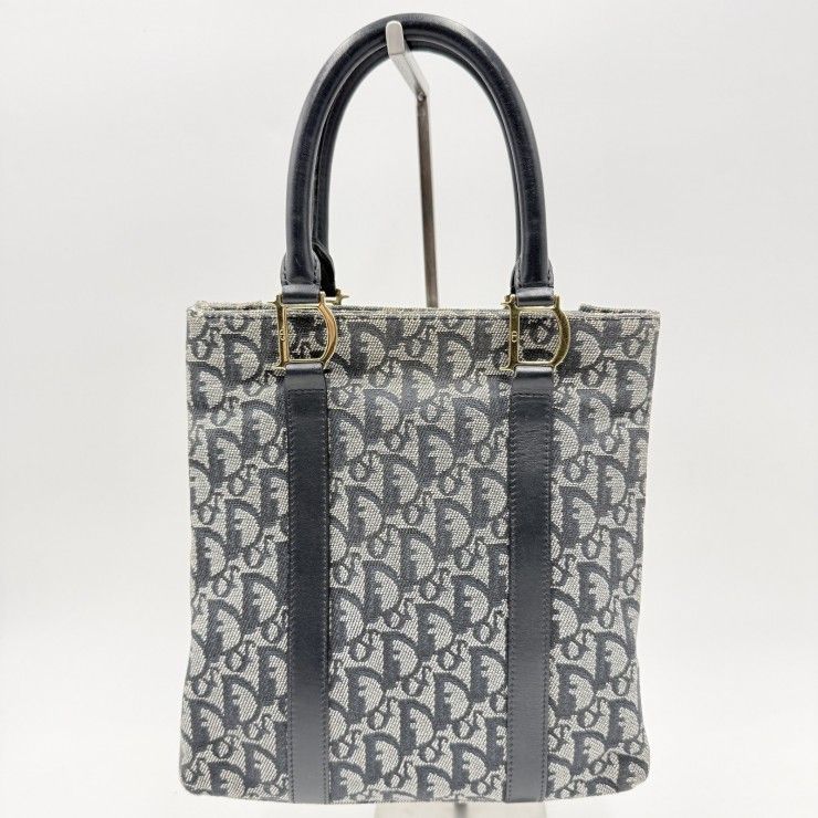 Christian Dior トートバッグ トロッター グレー　ブラック Christian Dior（クリスチャン・ディオール）トロッター トートバッグ