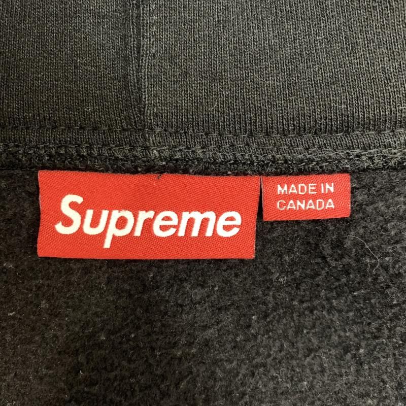 中古】Supreme S Logo Zip Up Hooded Sweatshirt L ブラック
