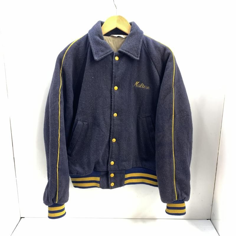 中古】80s Empire ウールスタジャン L ネイビー エンパイア[92] - メルカリ