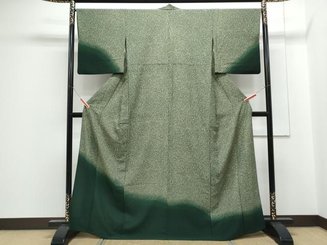 平和屋着物▽訪問着 単衣 霞文 たたき染め 正絹 逸品 CABF7689th