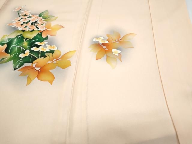 平和屋着物▽訪問着 単衣 手描き 紫陽花 暈し染め 正絹 逸品