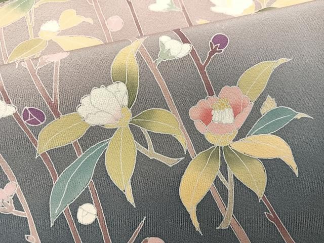 平和屋着物●訪問着　松皮菱枝花文　金彩　正絹　逸品　BAAW5179hj 平和屋着物○訪問着 松皮菱枝花文 金彩 正絹 逸品 BAAW5179hjの通販 by