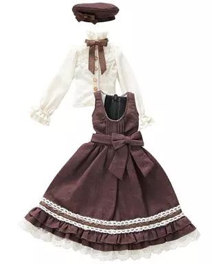 【中古】ドールアクセサリー PNM用 ジャンパースカートセット(ダークブラウン) 「ELLEN’S CLOSET」