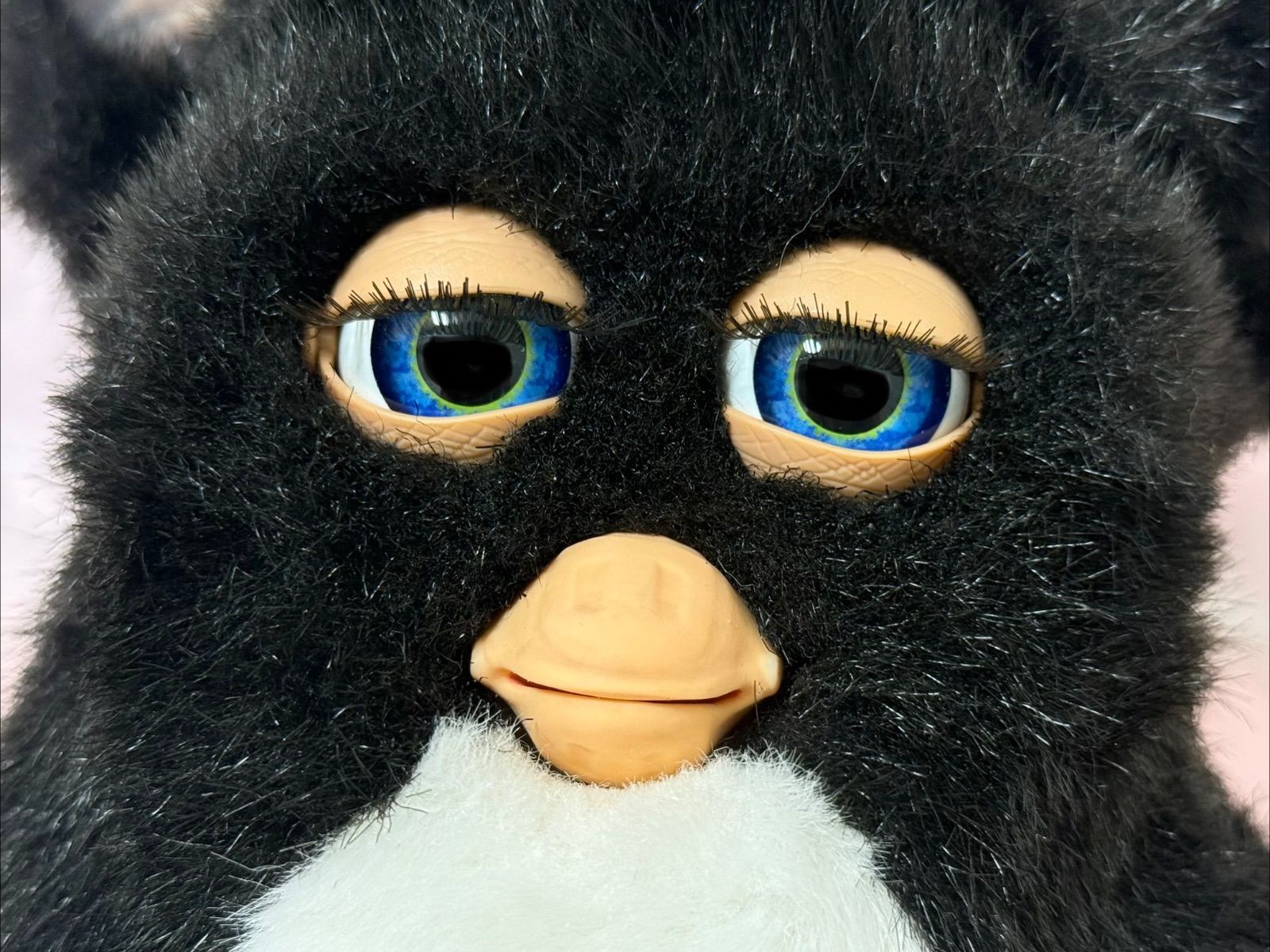 ファービー2 ミルキーパンダ 黒×青目 英語版 動作確認済み 13 - メルカリ
