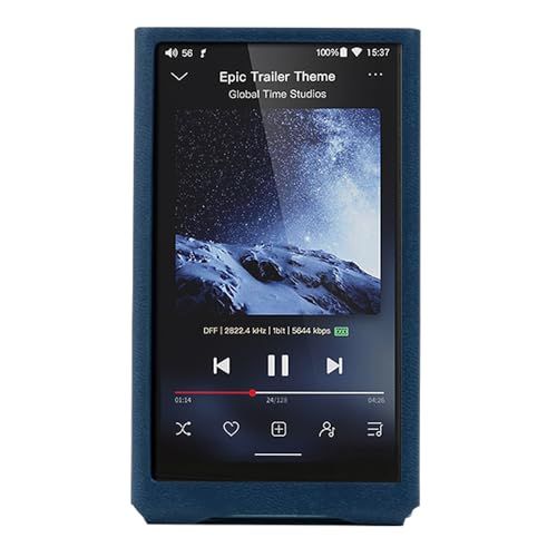 FiiO JM21用ケース、手作り人工PUレザーカバー fiio-jm21-case (Navy