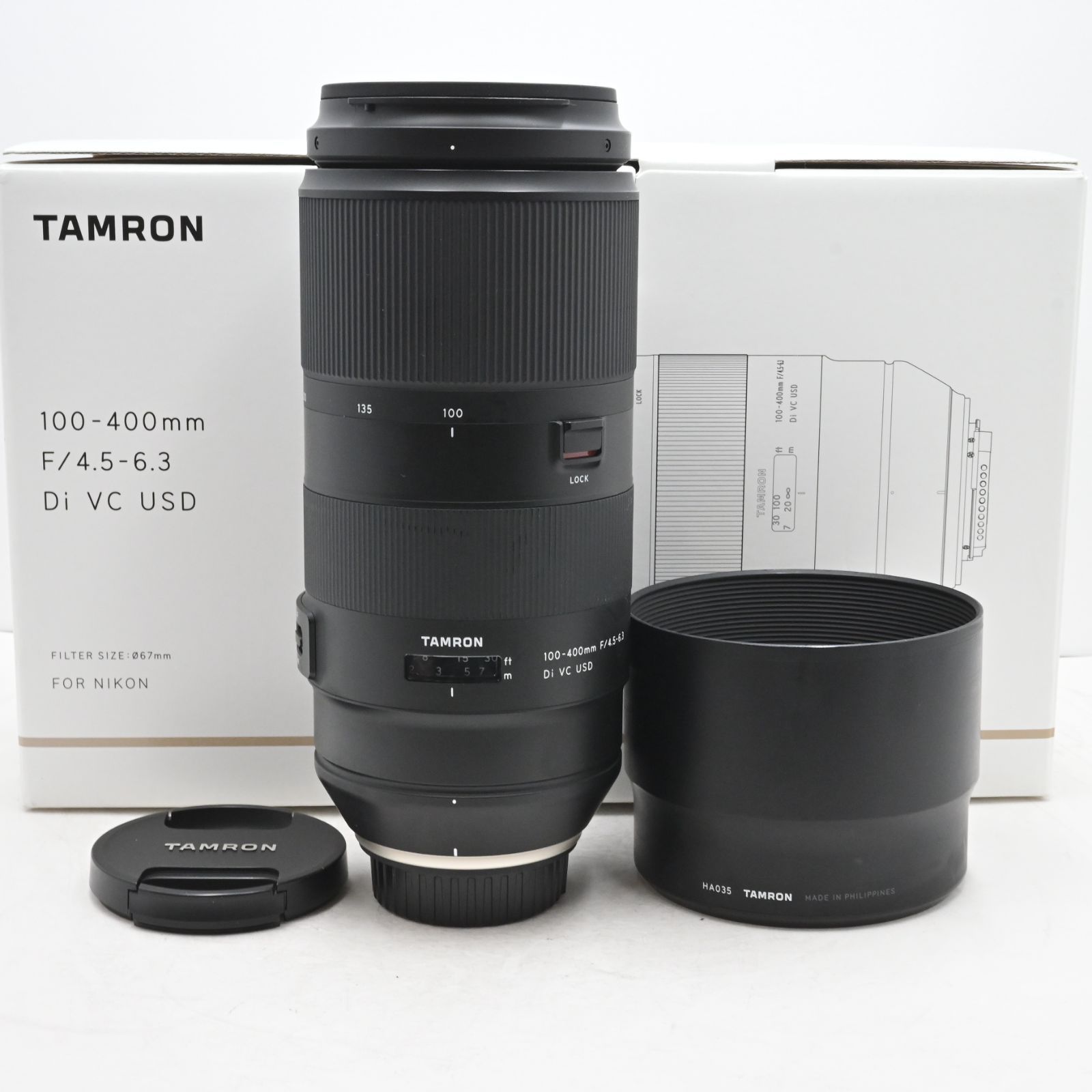 TAMRON 超望遠ズームレンズ 100-400mm F4.5-6.3 Di VC USD ニコン用 