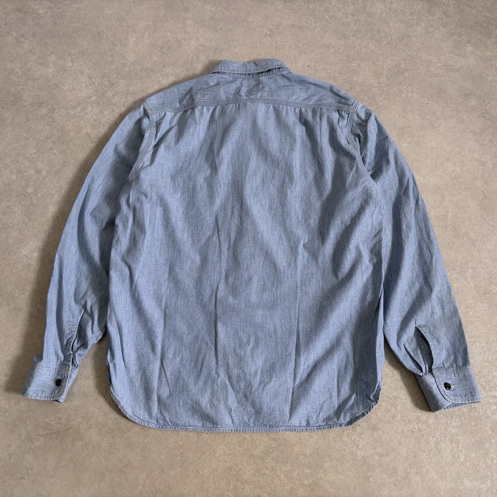STANDARD CALIFORNIA ステンシルロゴ シャンブレー シャツ