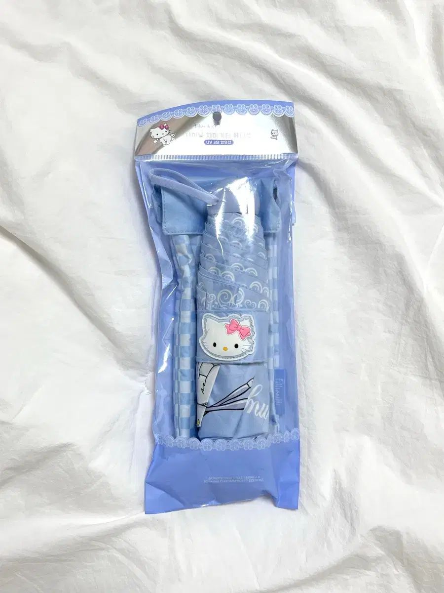 未使用)フィリミリ チャーミーキティ 晴雨兼用傘 シャイニング UV 3段 傘・日傘 サンリオ チャーミーキティ