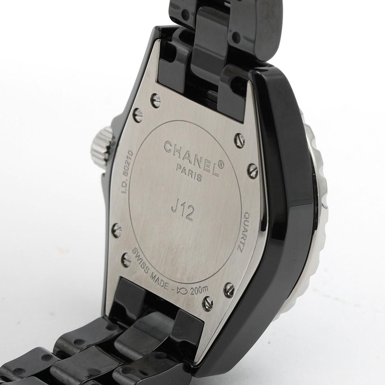 シャネル J12 33mmセラミック･12P H5704 セラミック クォーツ CHANEL - シャネル J12 33mmセラミック・12P H5704 セラミック