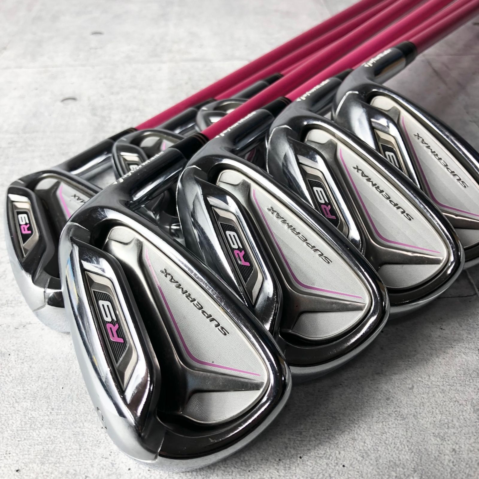 レディース TaylorMade テーラーメイド R9 SUPERMAX スーパーマックス 7本 アイアンセット ゴルフ クラブ 初心者 入門 右利き