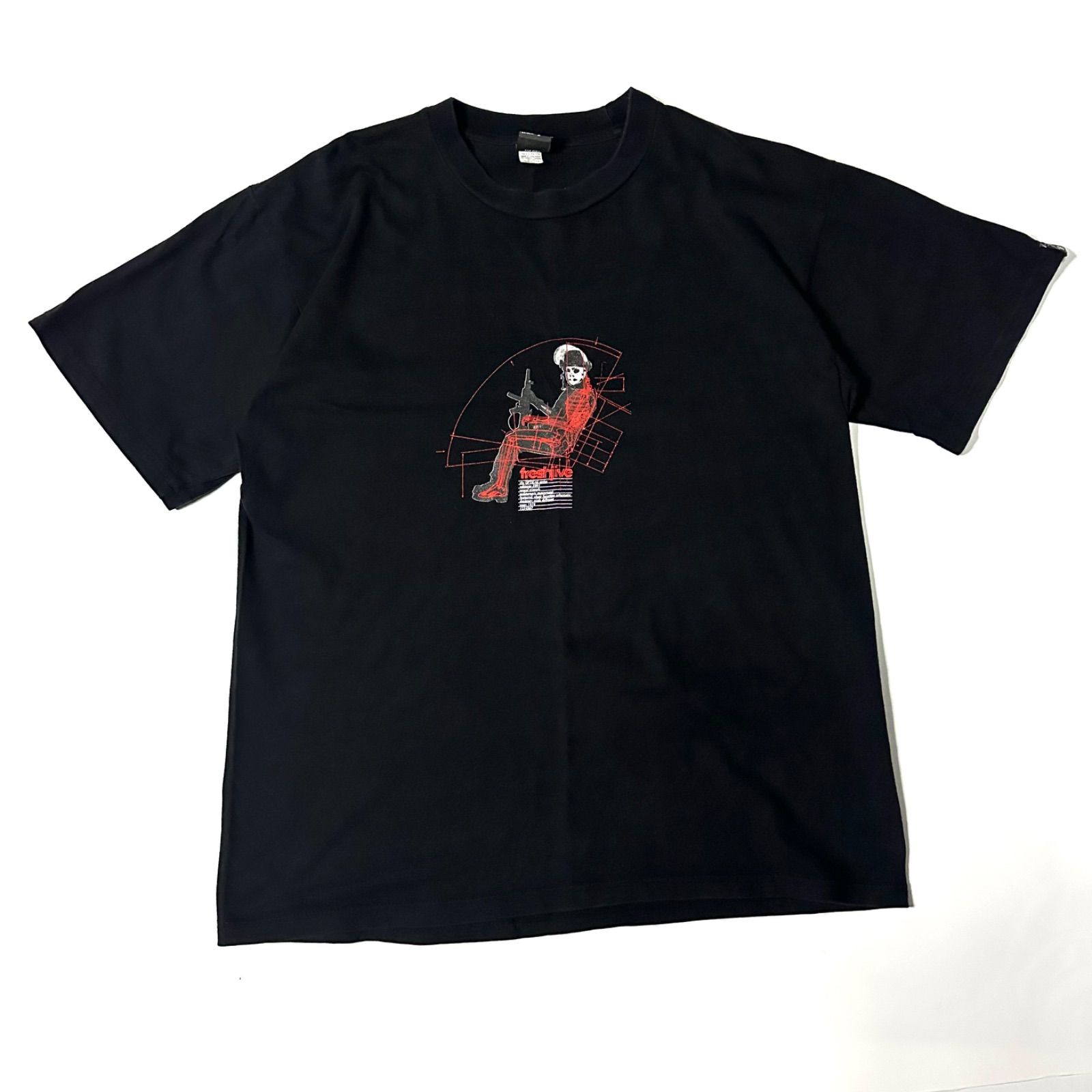 00s】【USA製】【Freshjive】フレッシュジャイブ スカル プリント T 