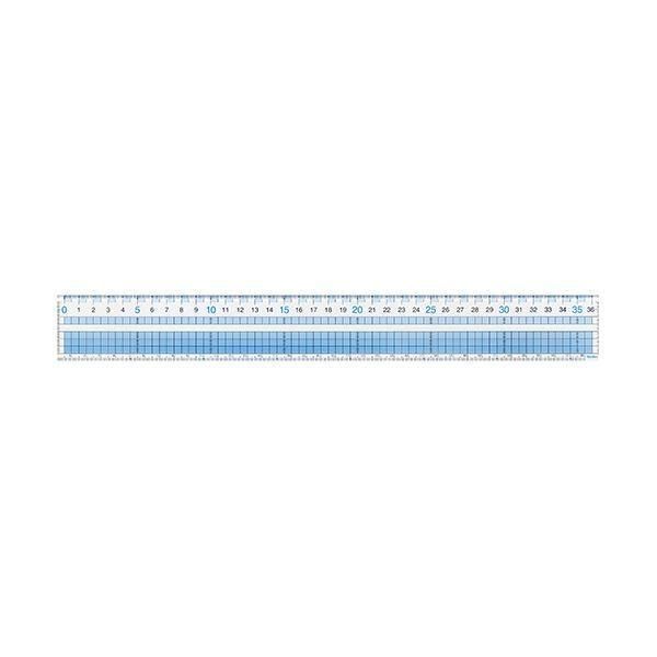 (まとめ) レイメイ藤井 見やすい方眼定規 36cm AJH408 1個 〔×30セット〕
