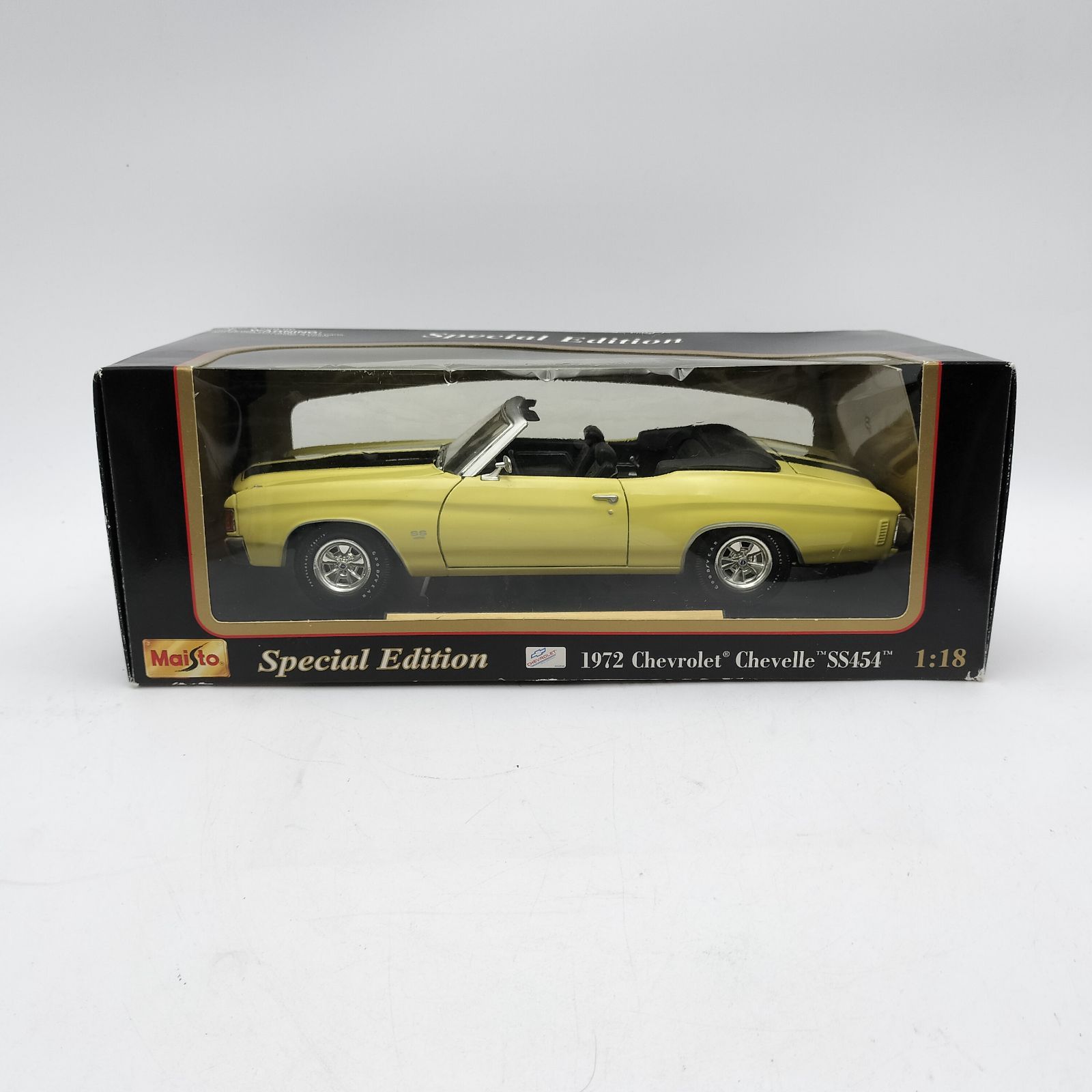マイスト】1/18 1972 シボレー シェベル SS454 イエロー 箱付き ダイ