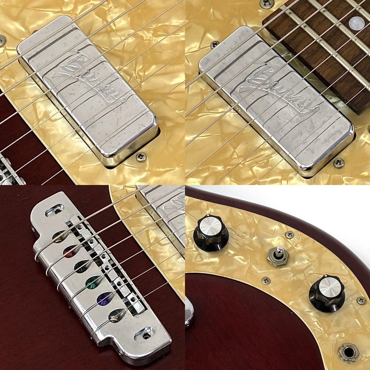 Burny バーニー WS-65 ワインレッド レスポール エレキギター ※中古