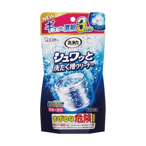 （まとめ）エステー 洗浄力シュワッと洗たく槽クリーナー 3回分 1パック 〔×10セット〕