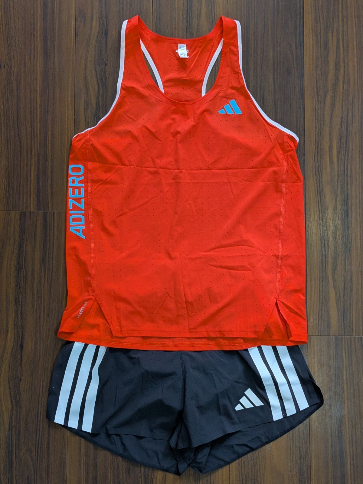 adidas アディダス adizero シングレット スプリットショーツ 上下 2点セット M