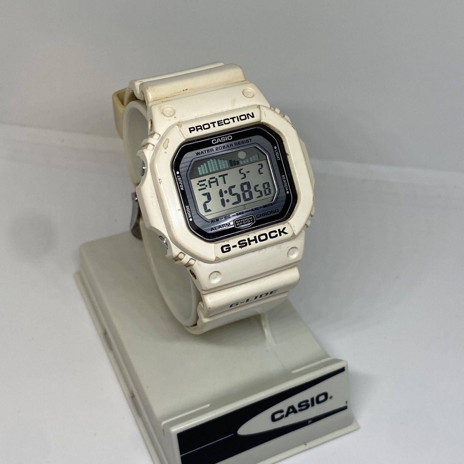 CASIO カシオ G-SHOCK G-LIDE GLX-5600 ホワイト タイドグラフ ムーン 