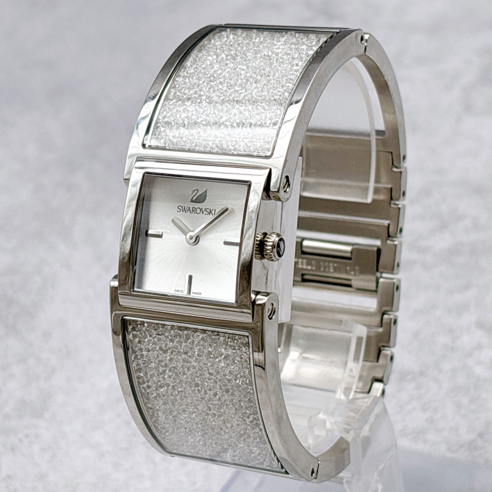 Swarovski スワロフスキー レディース腕時計 クリスタル バングル