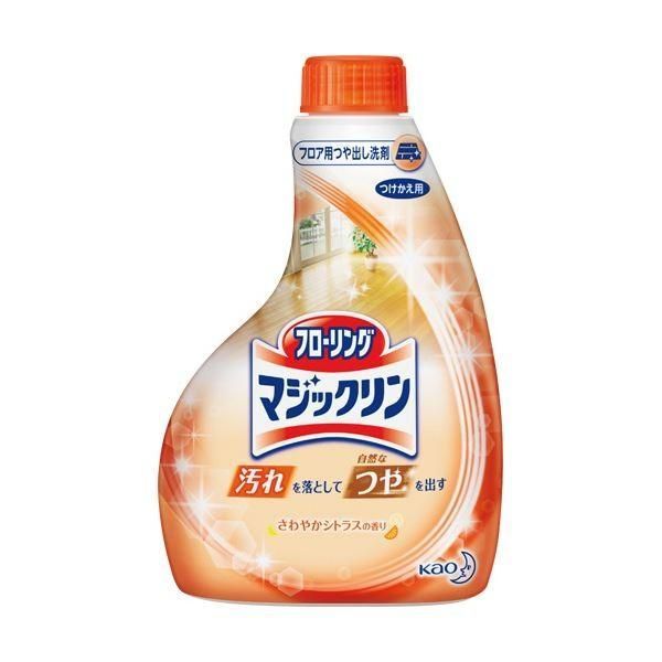 (まとめ)花王 フローリングマジックリンつや出しスプレー 付替用 400ml 1本〔×20セット〕