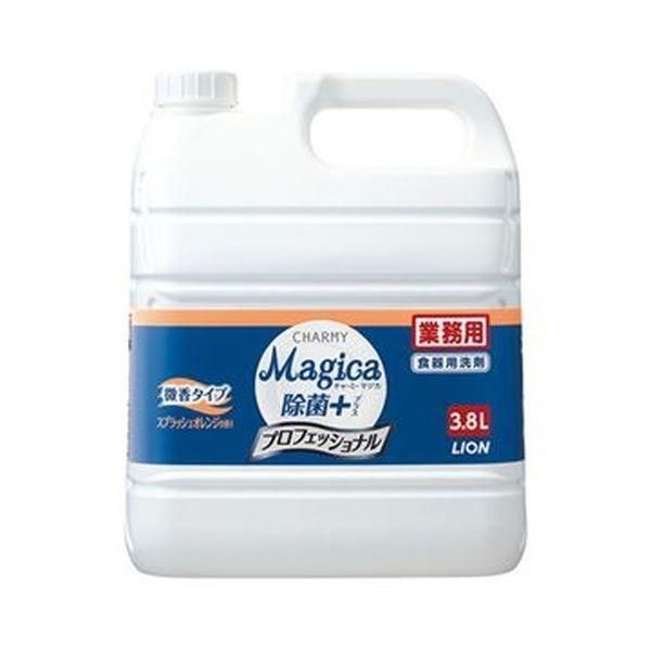 （まとめ）ライオン CHARMY Magica除菌プラス プロフェッショナル 微香スプラッシュオレンジ 業務用 3.8L 1本〔×5セット〕