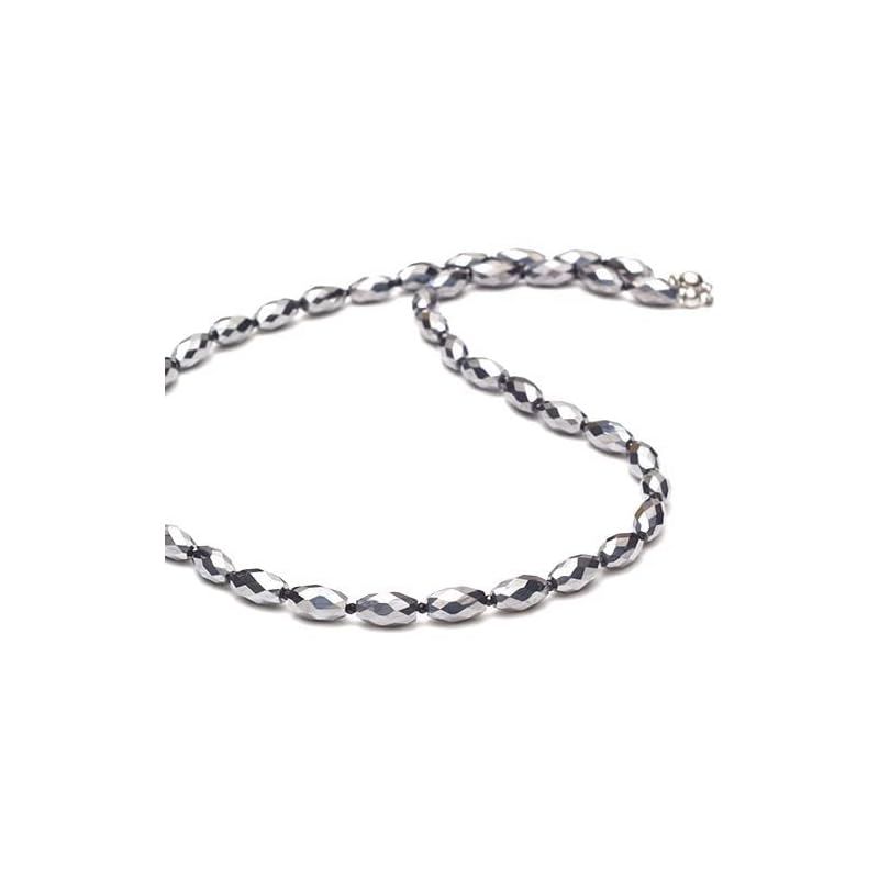 【新品】 [OVER-9] テラヘルツ ブラックスピネル ネックレス 10mm×6mm スピネルカット 公的機関にて検査済み！テラヘルツ鉱石 パワーストーン 天然石 超遠赤外線 健康 樽型【首回り約50ｃｍ】 1