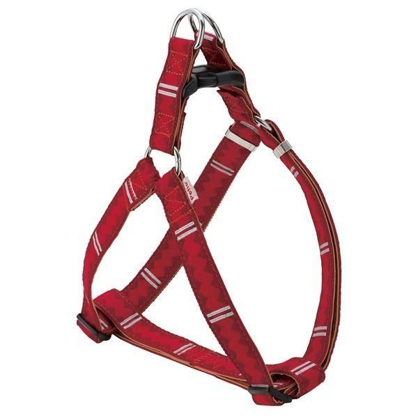 （まとめ）BASIC PLUS ロンバスハーネス M レッド(ペット用品)〔×2セット〕