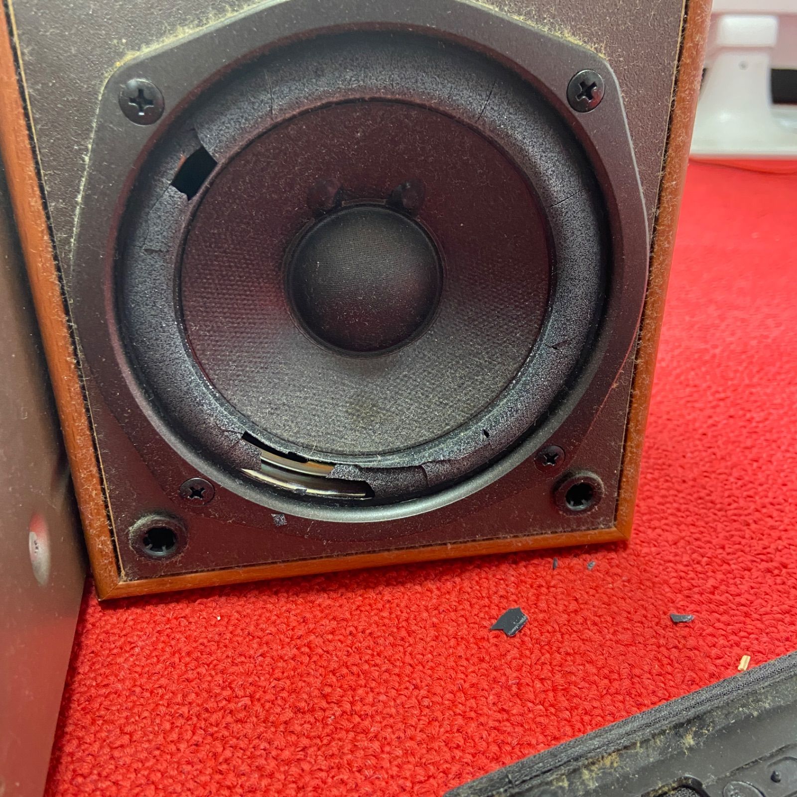 ジャンク ONKYO オンキヨー CD/MDチューナーアンプ FR-V3 スピーカー