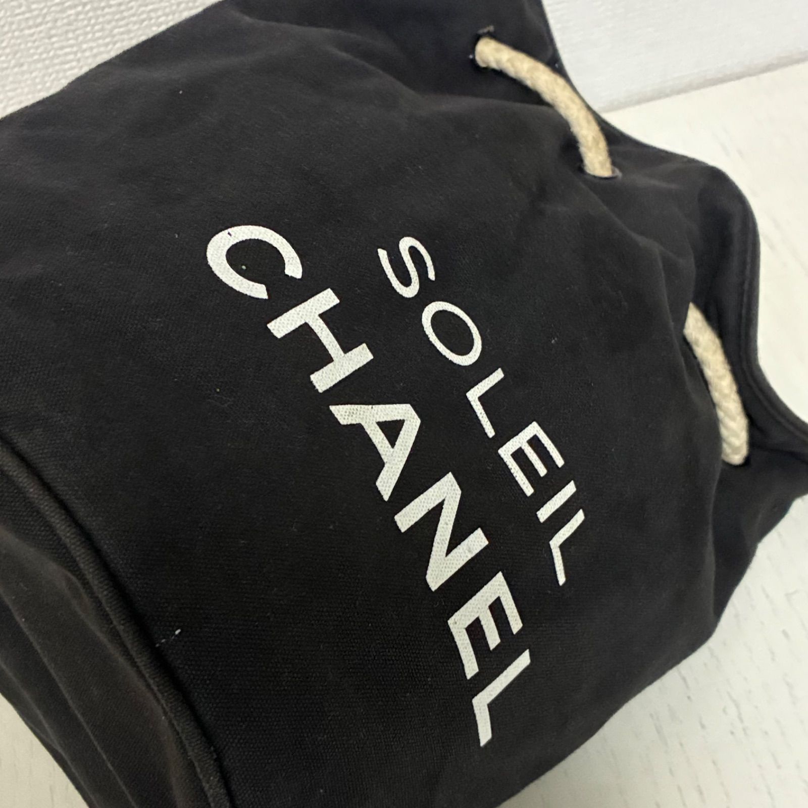 シャネル CHANEL 巾着リュックサック 肩掛けショルダーバッグ SOLEIL 