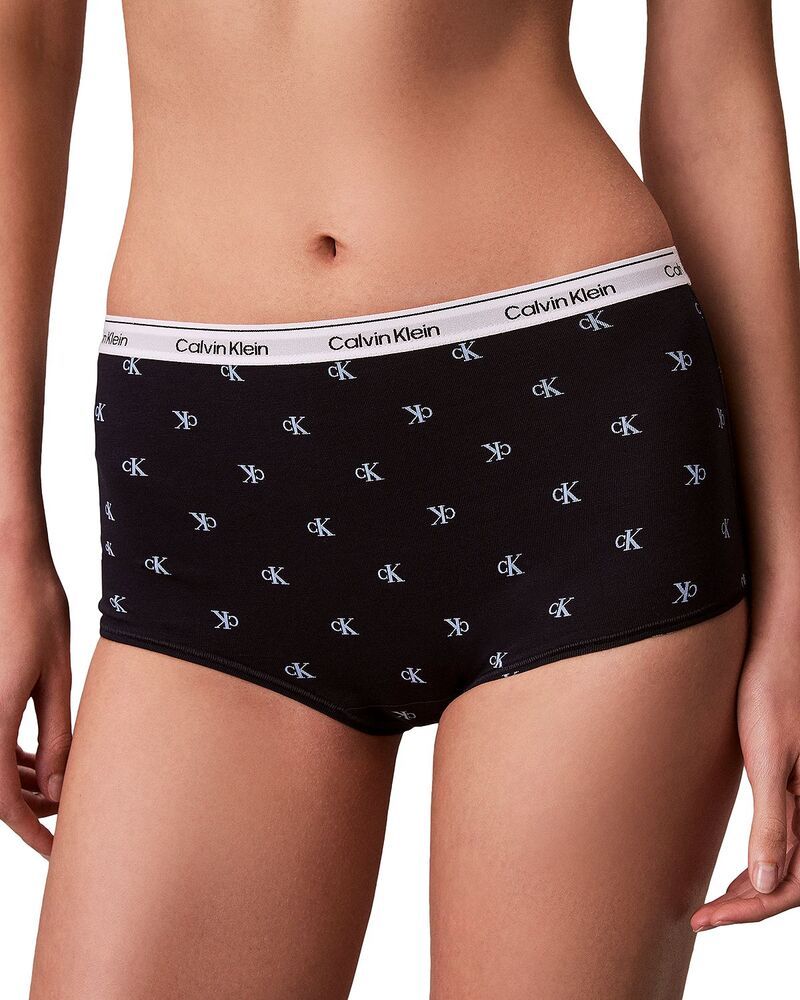 カルバンクライン レディース アンダーウェア パンツ ロゴ Calvin Klein Modern Logo Boyshorts Diamond Logo Shoreline