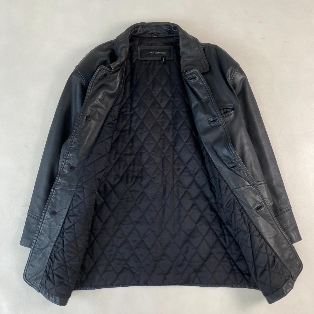 レザー カーコート ジャケット unknown brand 牛革 leather UNKNOWN. レザージャケット UNKNOWN DESTINATION カーコート leather