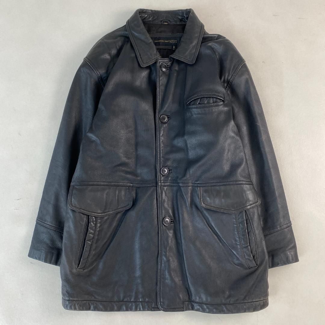 レザー カーコート ジャケット unknown brand 牛革 leather UNKNOWN. レザージャケット UNKNOWN DESTINATION カーコート leather