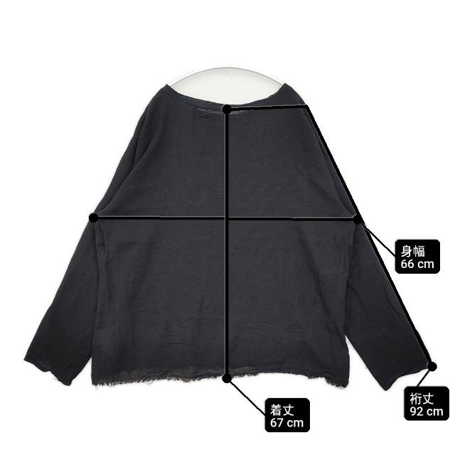 cityshop PE WASH PULLOVER ブラック CITYSHOP Li/Co BIO WASH PULL OVER 定価15400円 ブラウス シャツ 24SS