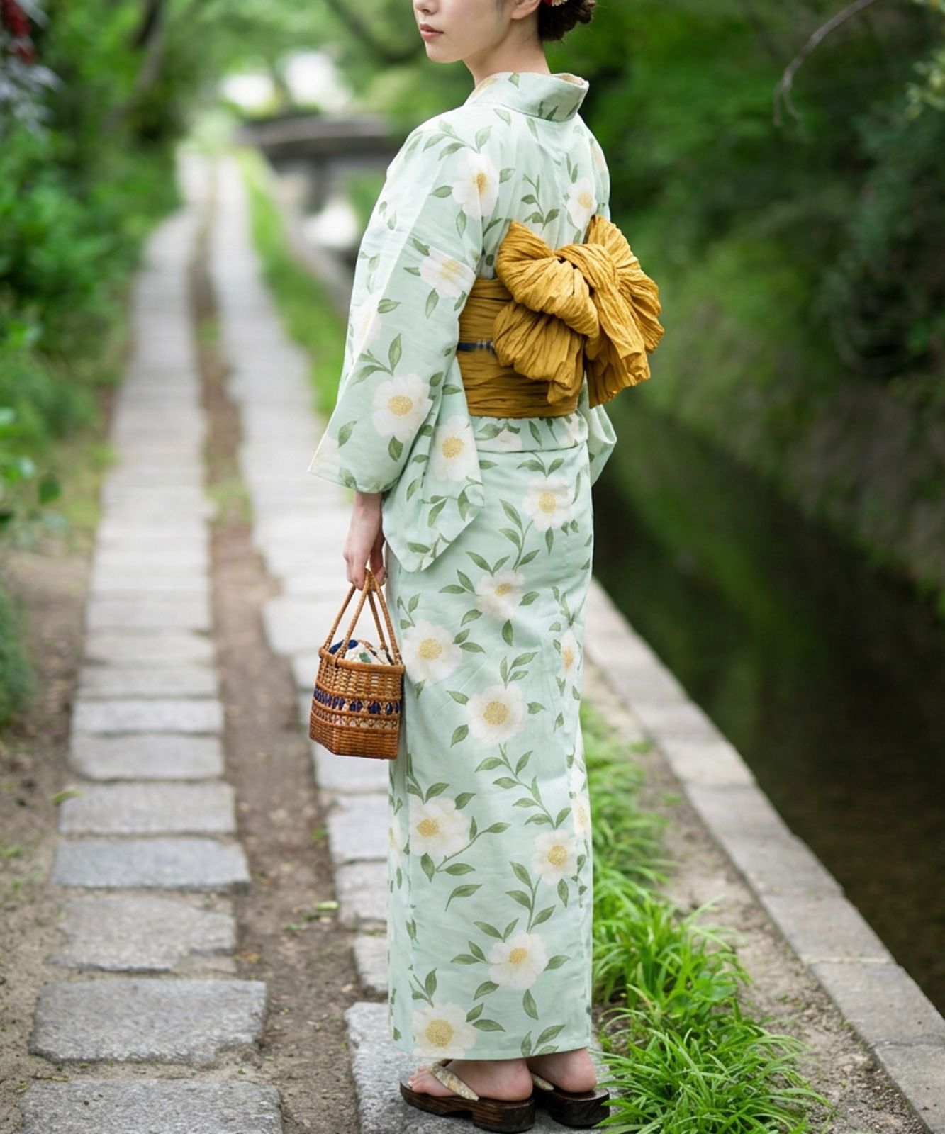 2026年販売開始！山茶花ミント 【F】簡単！1人で着れる 綿 浴衣 レディース セパレート 浴衣 3点セット 二部式 浴衣+帯 セパレート浴衣 花火大会 夏祭り 盆踊り フリーサイズ ワンピース浴衣 は下のこのショップの商品をすべて見るよりご覧ください