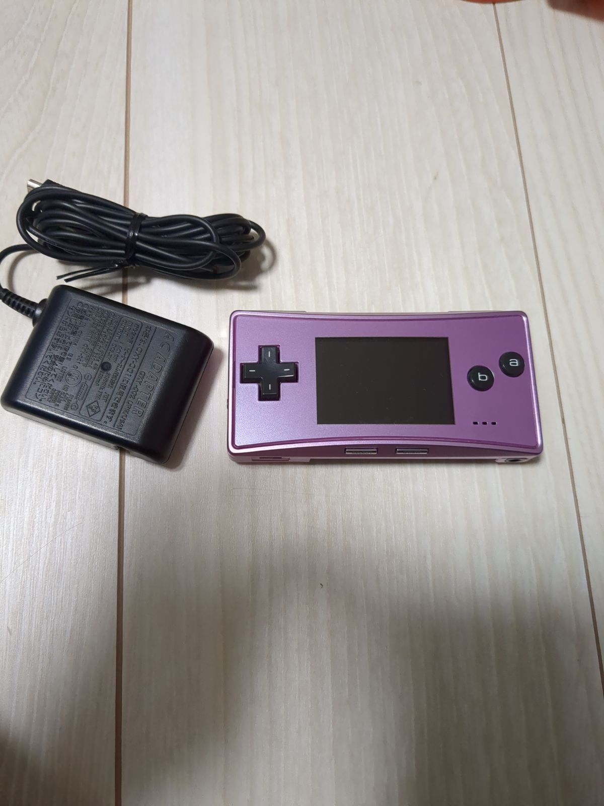 【フォロー割あり】ゲームボーイミクロ パープル 本体＋充電器 美品 任天堂