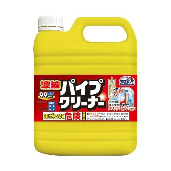 (まとめ) ミツエイ濃縮パイプクリーナー 大容量 4kg 1本 〔×3セット〕