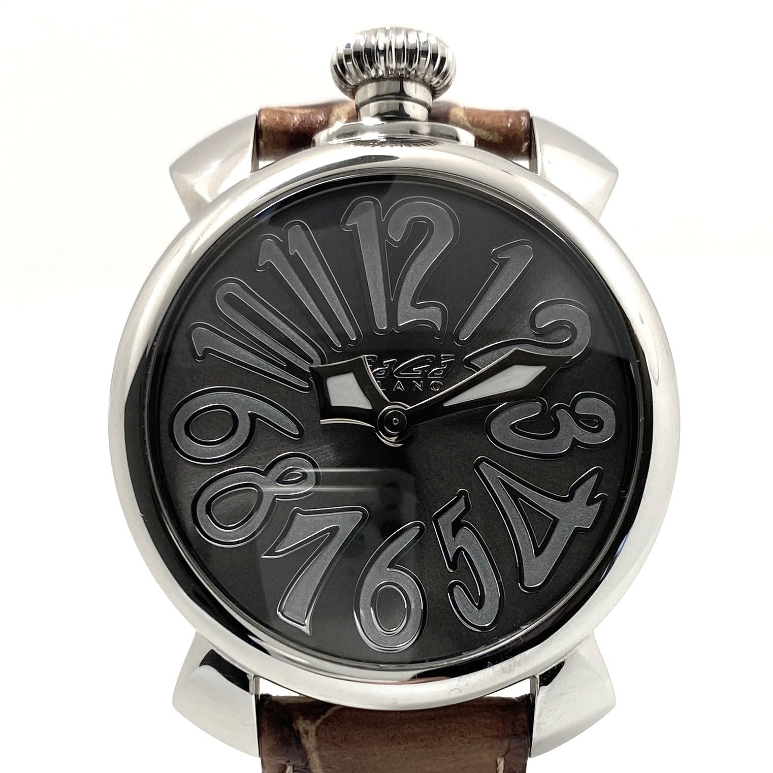 美品】腕時計 メンズ レディース ガガミラノ GaGa MILANO マヌアーレ40 