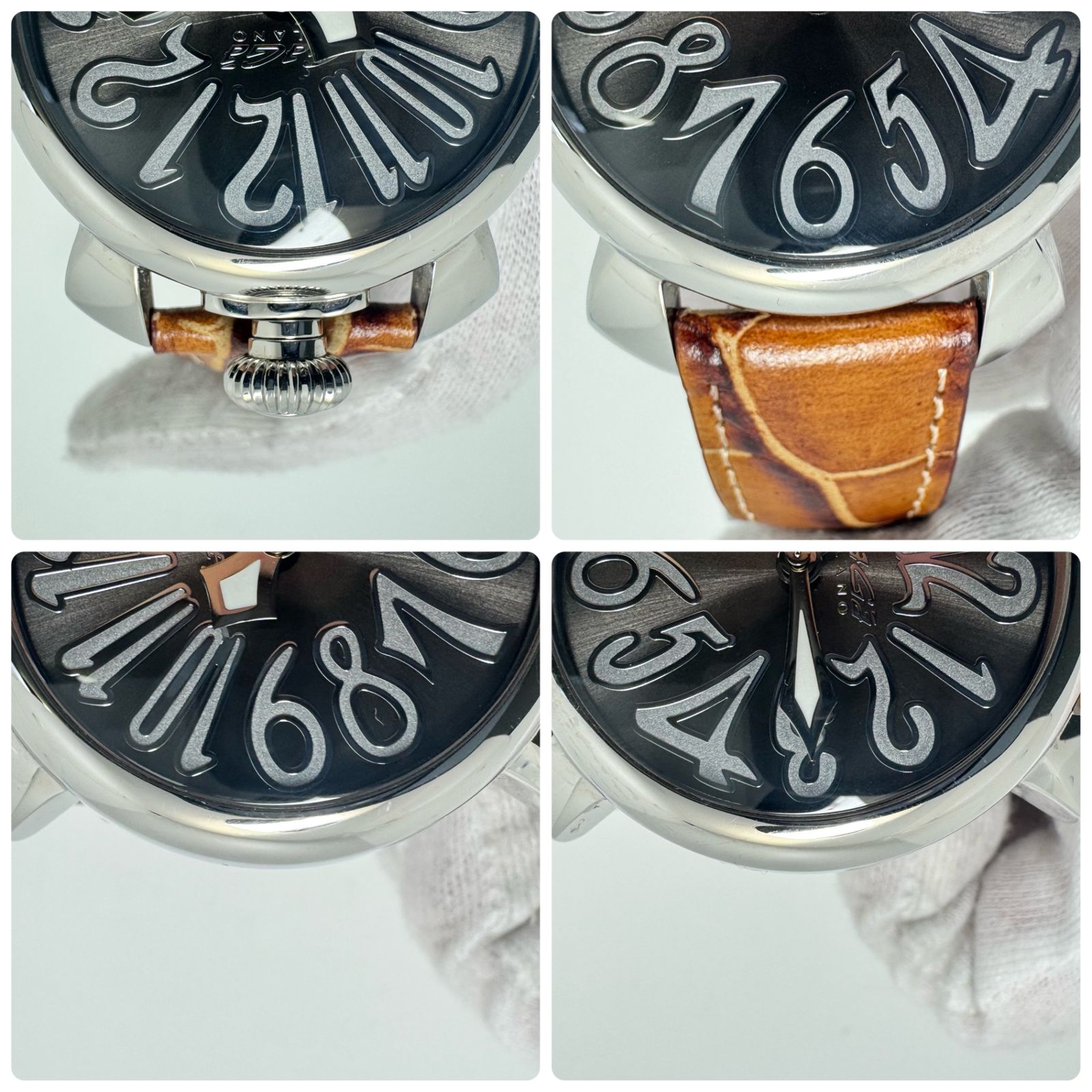 美品】腕時計 メンズ レディース ガガミラノ GaGa MILANO マヌアーレ40 