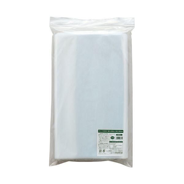 （まとめ） 伊藤忠リーテイルリンク チャック付ポリ袋 0.04×340×480mm CHB40-L 1パック（100枚） 〔×3セット〕