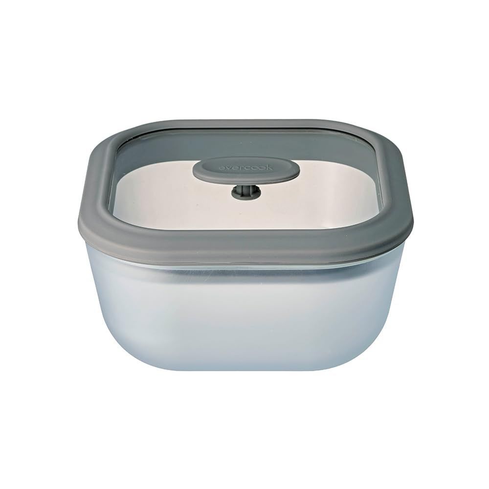 【売切注意】 Lサイズ クリア スクエア型 1460ml ガラス厚み5mm お米 ドウシシャ 炊飯 耐熱ガラス 電子レンジ調理器具 エバークック