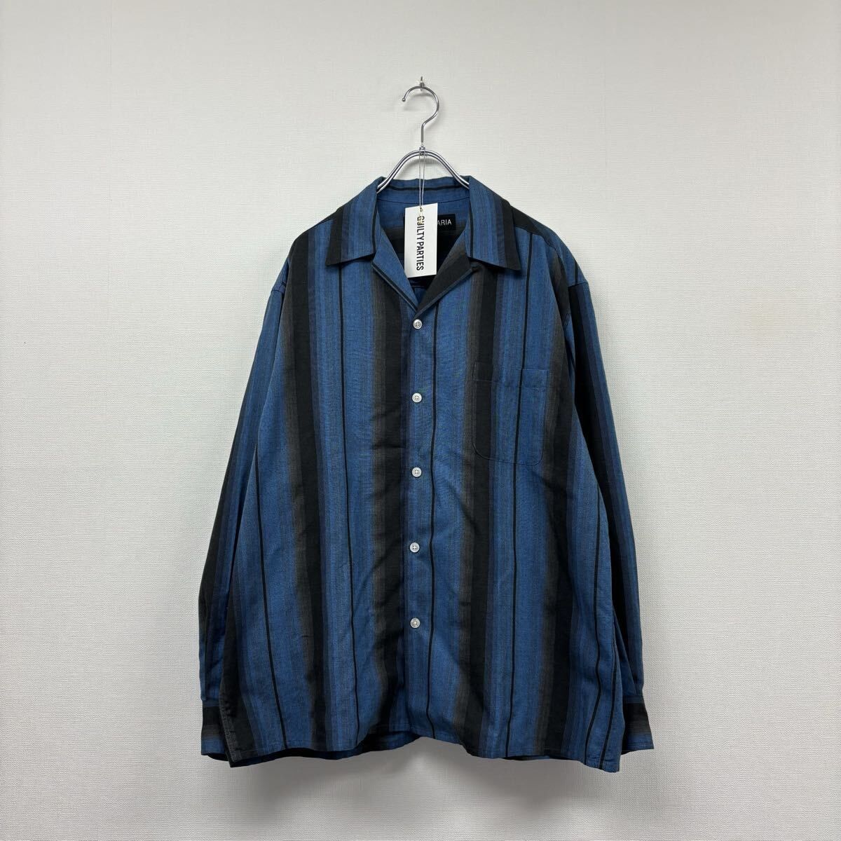 26ss 2026 WACKO MARIA ワコマリア OMBRE STRIPED OPEN COLLAR SHIRT L 
