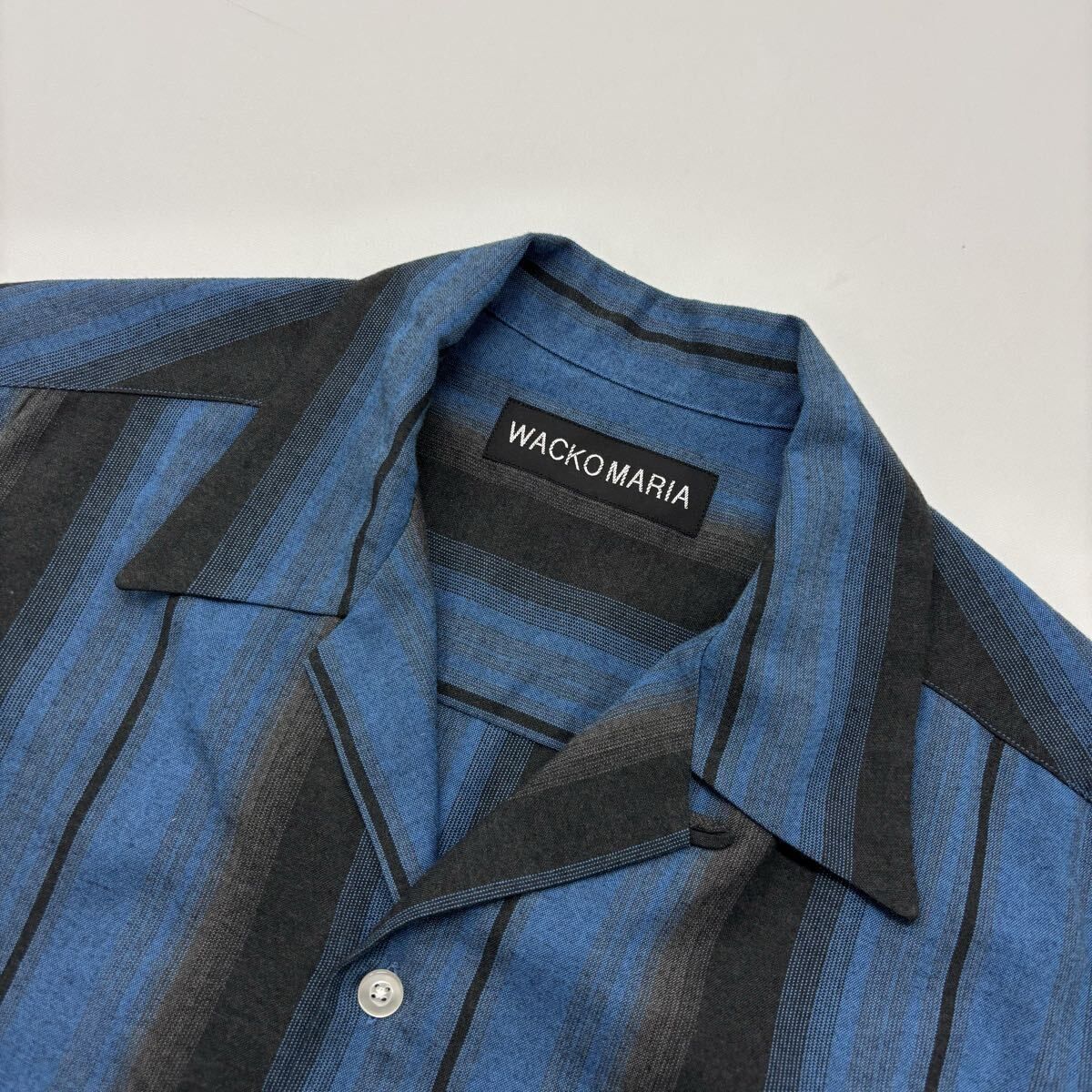 26ss 2026 WACKO MARIA ワコマリア OMBRE STRIPED OPEN COLLAR SHIRT L 