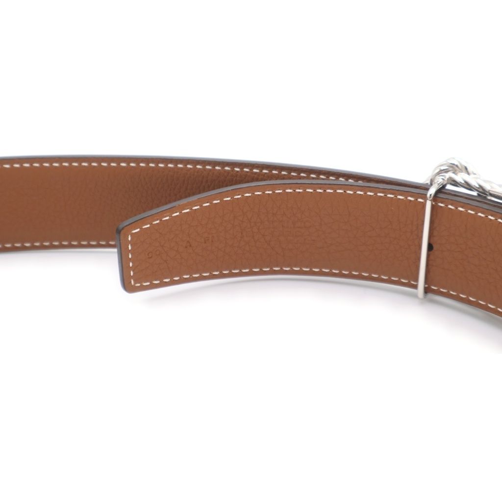 HERMES (エルメス) コードバックル リバーシブル レザー ベルト A刻印