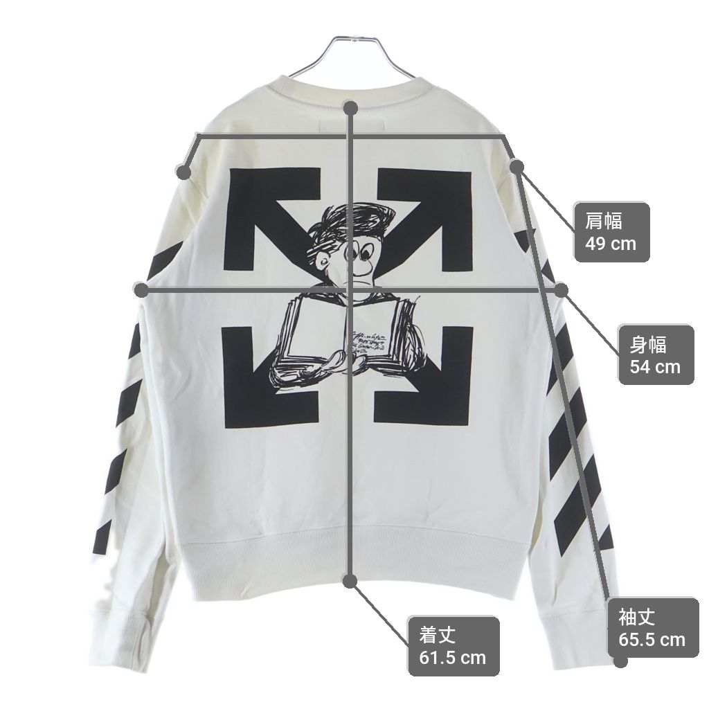 メンズ OFF-WHITE (オフホワイト) Arrows Sweater フロントロゴ バック