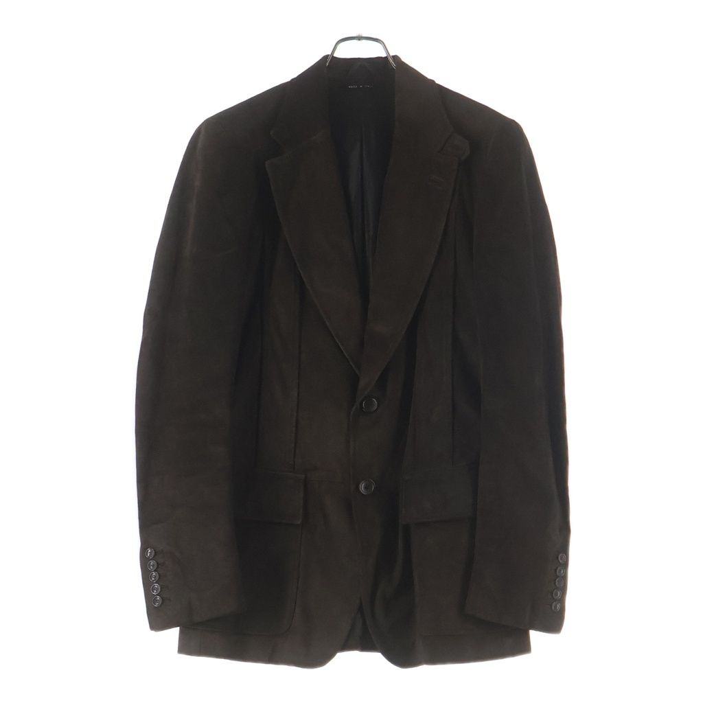 GUCCI (グッチ) レザージャケット テーラードジャケット ブラウン 牛革