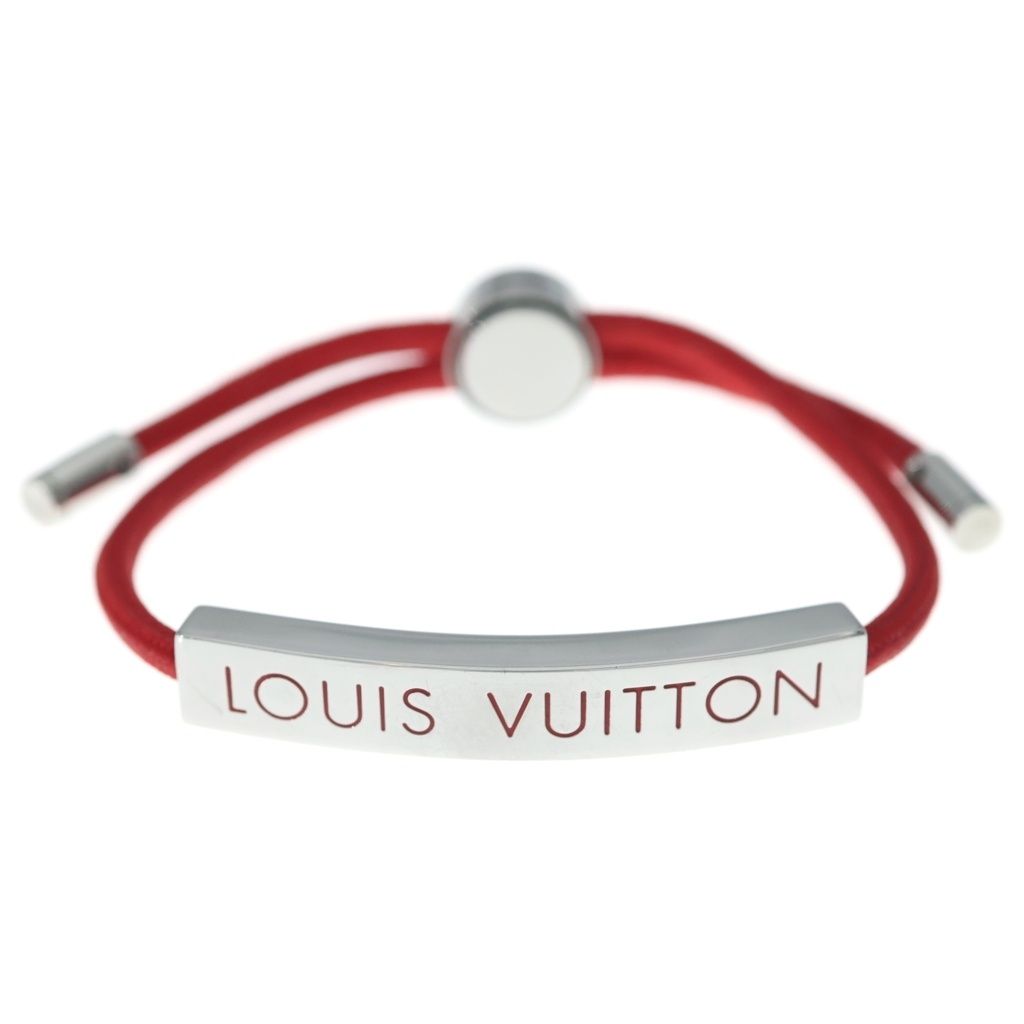 LOUIS VUITTON (ルイヴィトン) ブレスレット スペースLV レッド