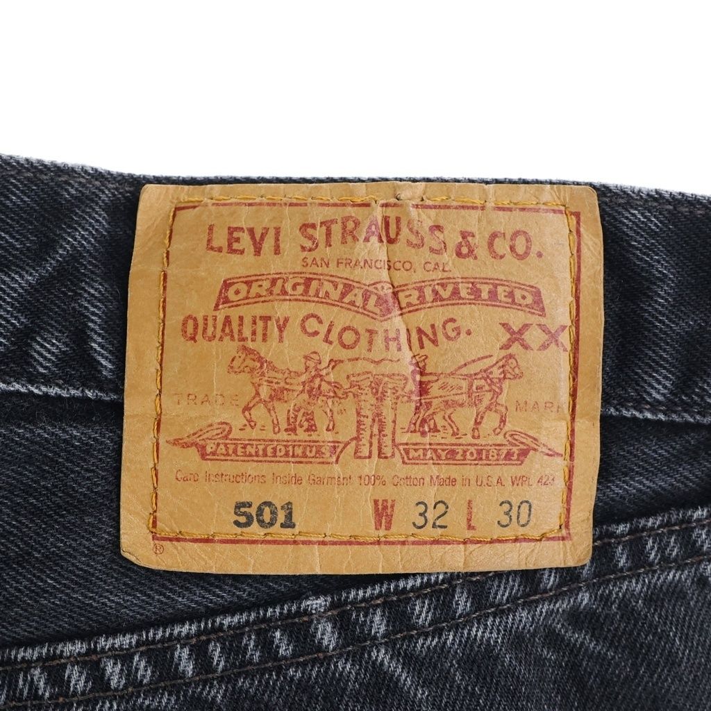 Levi's (リーバイス) 90S 501 CUT OFF 後染め ボタン裏刻印522
