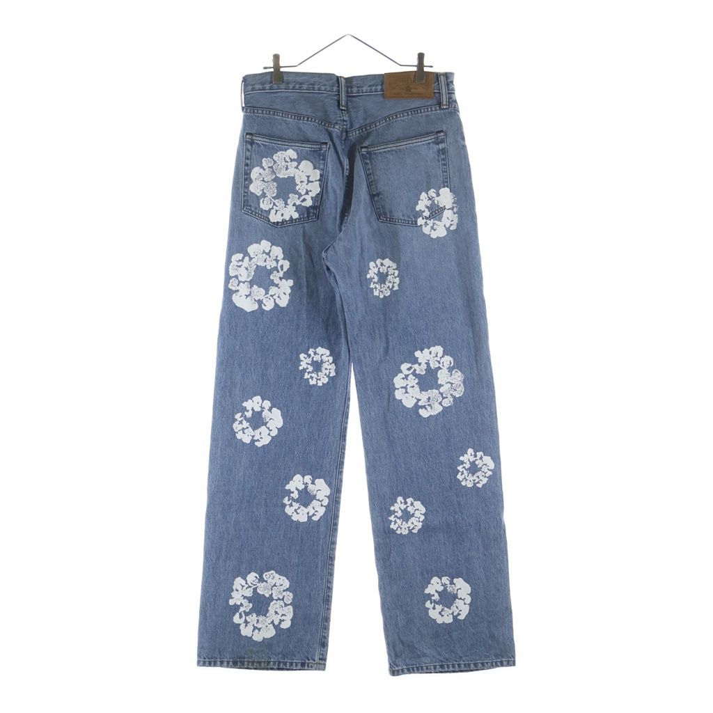 DENIM TEARS フラワープリントパンツ S DENIM TEARS (デニムティアーズ) Wreath Baggy Denim フラワープリント