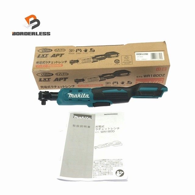 ☆未使用品☆makita マキタ 18V 充電式ラチェットレンチ WR180DZ 本体のみ 角ドライブ 9.5mm コードレス ラチェットハンドル128188